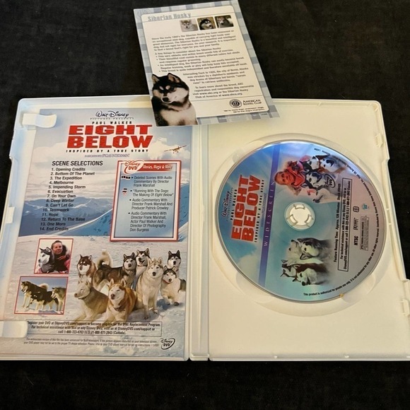 5/$25  DISNEY'S Paul Walker Eight Below DVD - Picture 3 of 3